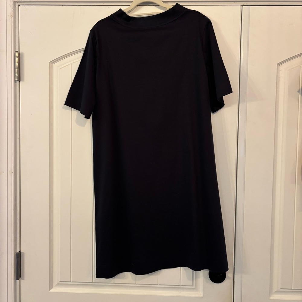 NWOT COS Boxy Mock Neck Dress in Black size Medium - Picture 7 of 9